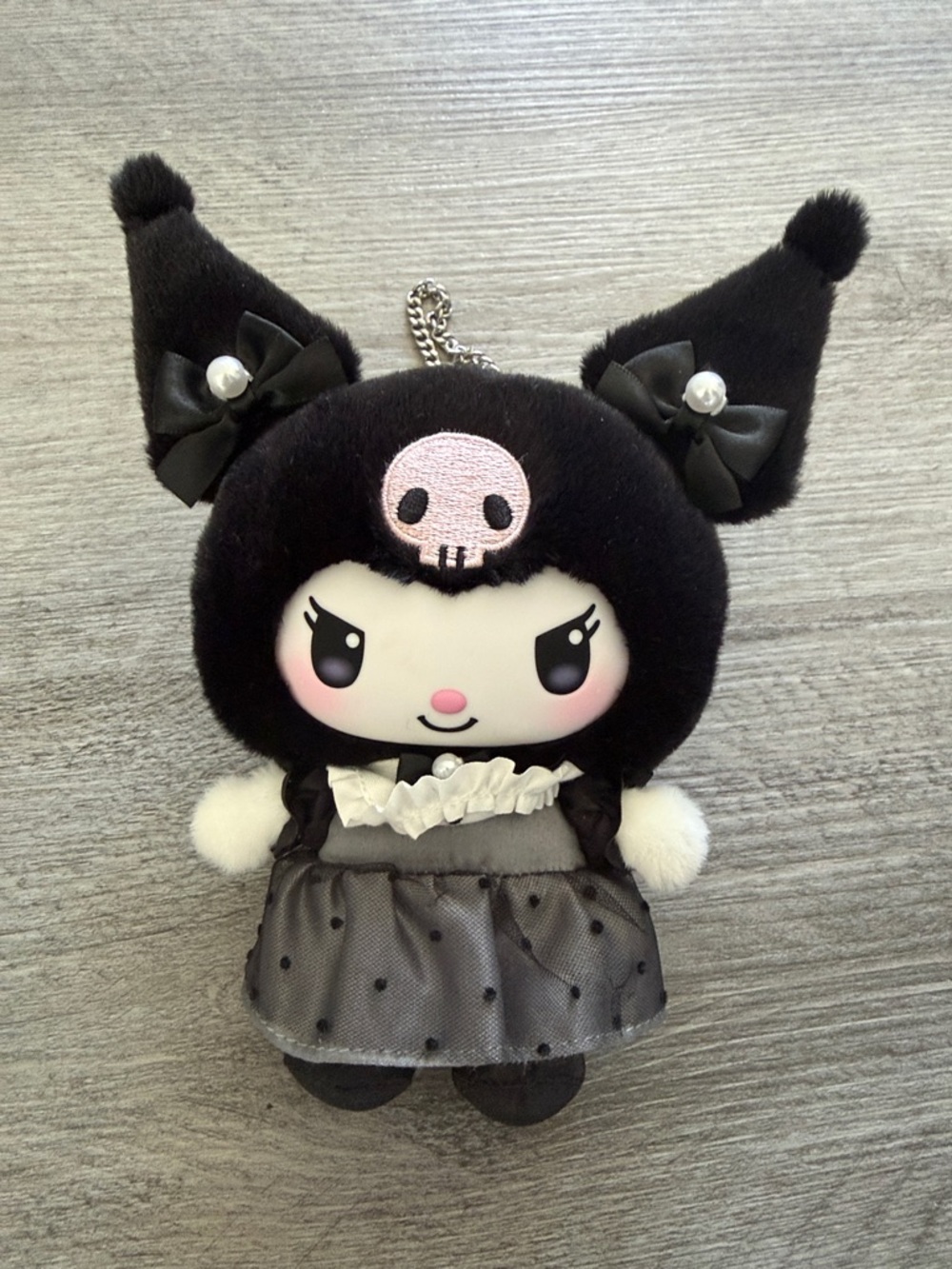 Sanrio Sisters' Outfit Vinyl Plush Charm Kuromi